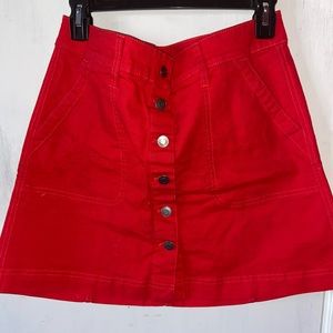J.Crew Button Front Skirt